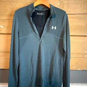 Under Armour Blue-Gray Quarter-Zip Pullover